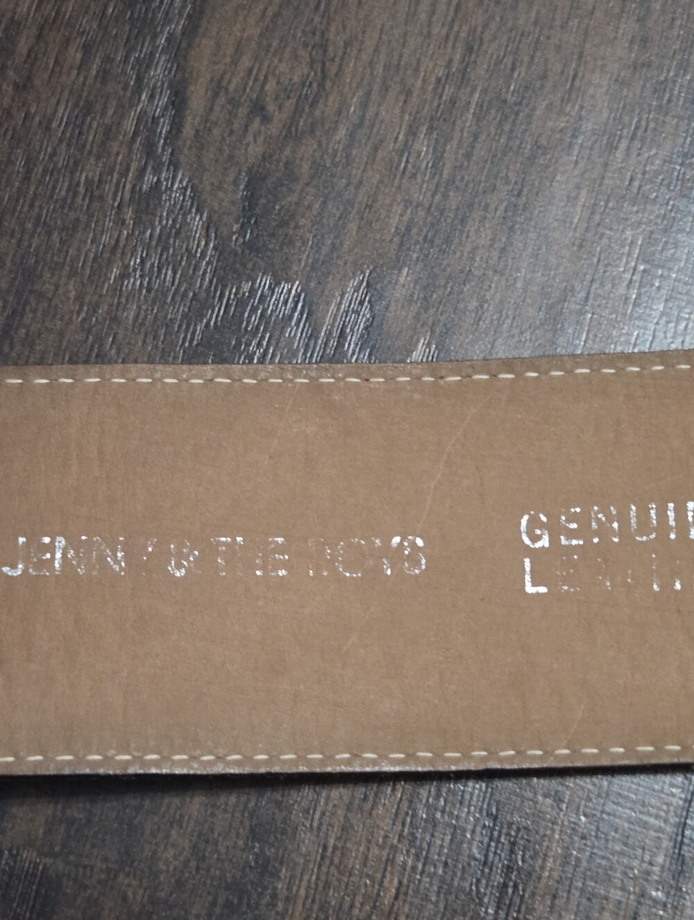Genuine Leather Brown Crocodile Texture Belt Size M - Picture 6 of 7
